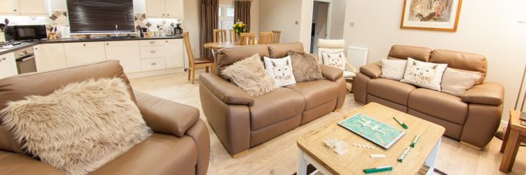 The lounge area in Owl comfortably seats six guests.