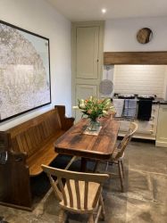 Kitchen with Aga and dining table