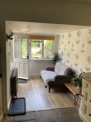 Garden room overlooking courtyard