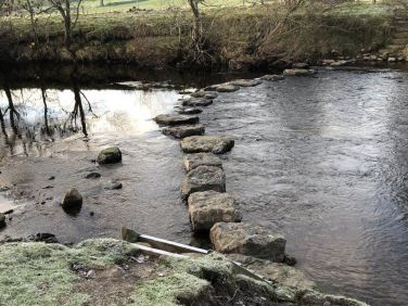 Stepping stones across the River Swale