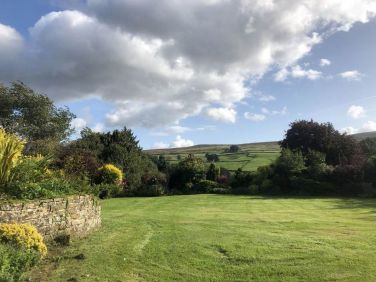 Looking down the garden
