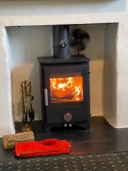 Wood burner in Cedarcroft