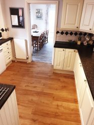 New flooring in kitchen