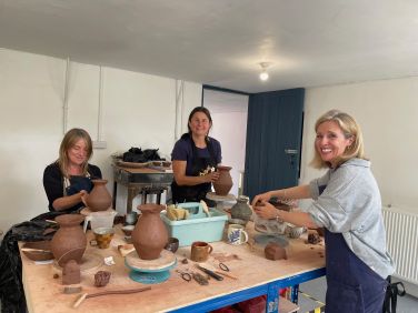 Book a pottery taster session with Clifford Barton's resident potter