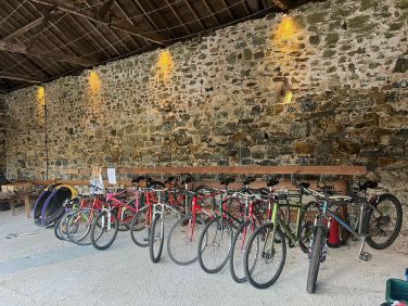 Borrow bikes from the bike pool and go exploring