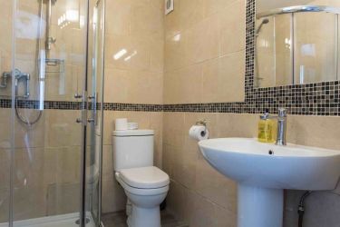 Modern downstairs shower room