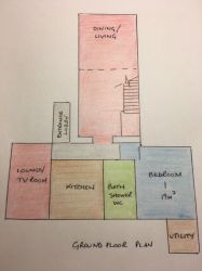 Our ground floor plan - plenty of space for everyone