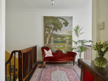 The landing at the top of the main stairs