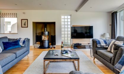 Beautiful large log burner for those chilly evenings
