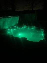 Hot tub at night