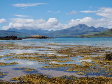Looking towards Blaven and the Cuillins from near the house