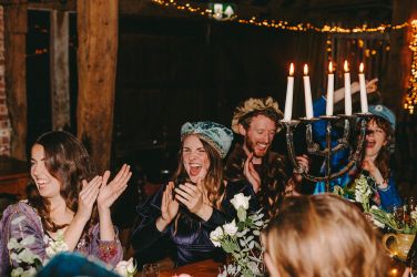 Borrow the r Tudor costumes, wooden platters and goblets and Go Tudor one evening!