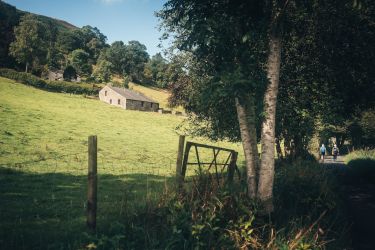 Corn Close Barn from the river.
