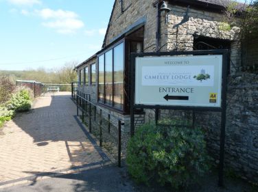 Entrance into Cameley Lodge - no steps, easy access for anyone with disability requirements.