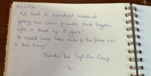 Guest feedback from a group of friends  meeting up after 8 years Pencraig Court Herefordshire