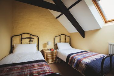 The Dairy Cottage twin room set in  coastal countryside location three miles from Aberporth Beac