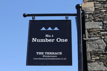 Number One, house sign.