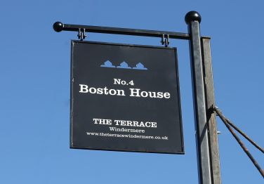 Boston House look out for the road sign.