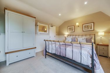 Boston House bedroom king-size plus extra single with en-suite.