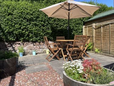 Patio area in the garden
