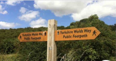 The Wolds Way runs close to our properties for awesome walking