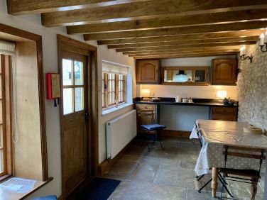 Ruth&rsquo;s Cottage dining area, just off the kitchen
