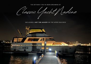 Classic Yacht Nadine at Night