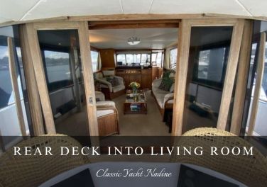 The Rear Deck Opens into the Living Room, for an open-air atmosphere