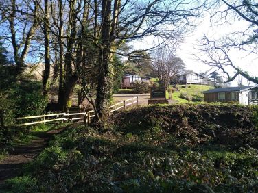 Entrance to Timber Hill from the woodland path