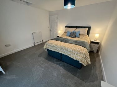 The White bedroom. This bed can be made up as two single beds.