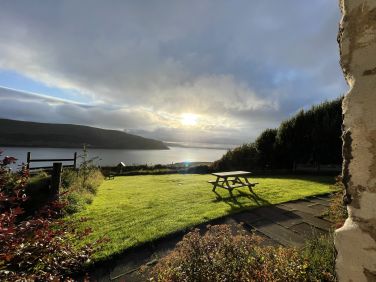 The garden in front of the cottage