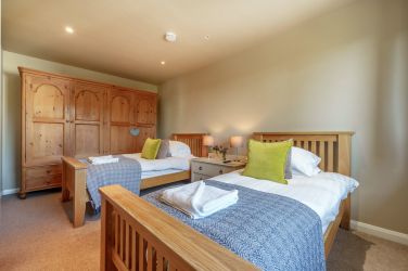 Orrest Head Cottage bedroom 3 with twin single beds.