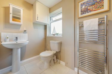 Orrest Head Cottage toilet and shower on ground floor.