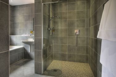 Shower rooms at the bathroom