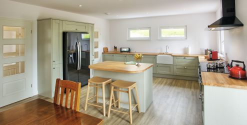 Huge kitchen at The Capercaillie