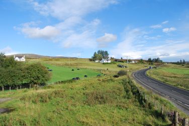 View from a Kitchen Window towards the Trotternish Ridge