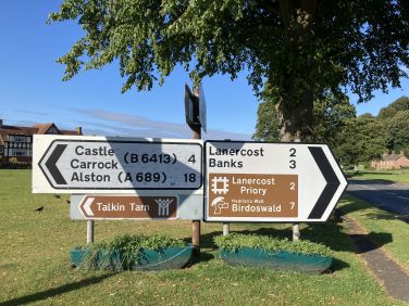 Some of the nearby places of interest. Hadrian's Wall, Talkin Tarn & Lanercost Priory