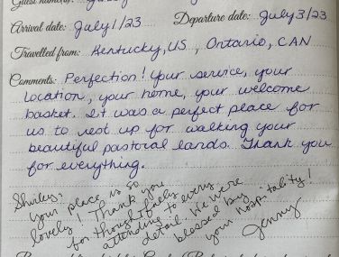 "Perfection" for our guests from Canada