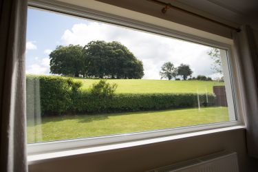 Countryside window view