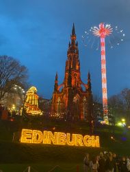Only a short train ride to Edinburgh, the Christmas market was the icing on the cake.