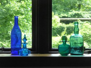 Looking out to the garden from the attic bedroom