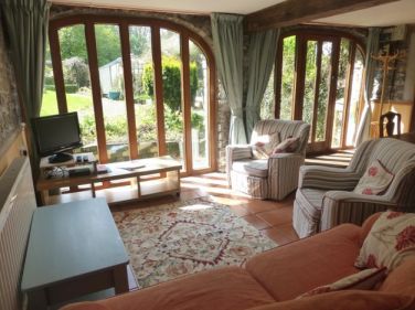 Lounge area looking out to the garden