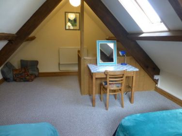 Attic bedroom view.