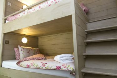 Bespoke fixed cabin beds, 4ft wide, full length mattresses perfect for kids and adults