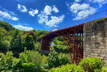 The famous Iron Bridge, just a short walk from the cottage