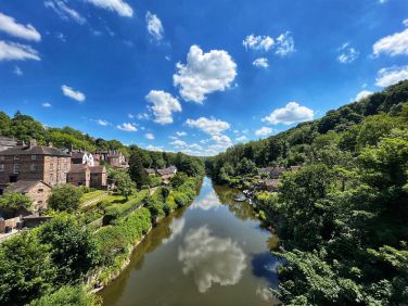 The view downstream from the Iron Bridge, River Severn