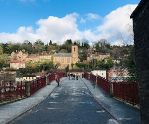 The picturesque Ironbridge is a short walk away and accessible by foot
