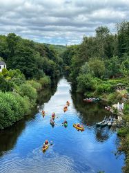 Boat hire and rafting tours available to book locally