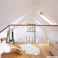 Gallery area with sofa bed