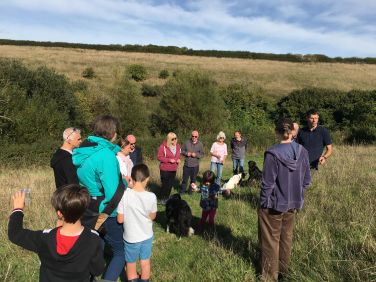 Family nature walk with Ken Neal at Dittiscombe